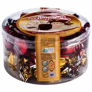 Haj Abdollah vanilla bite-size cotton candy coated with milk and chocolate 500 g 