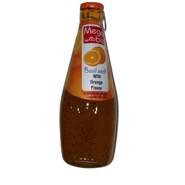 Boisson aux graines de basilic Megabiz à l’orange 300 ml