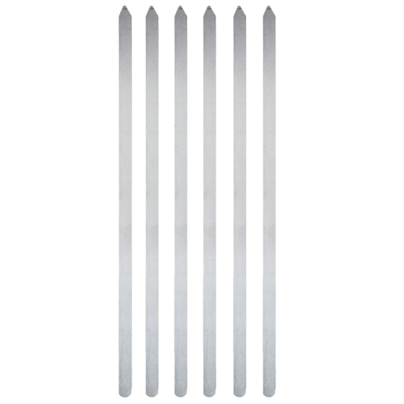 Brochette en acier 6 pies 2.5cm