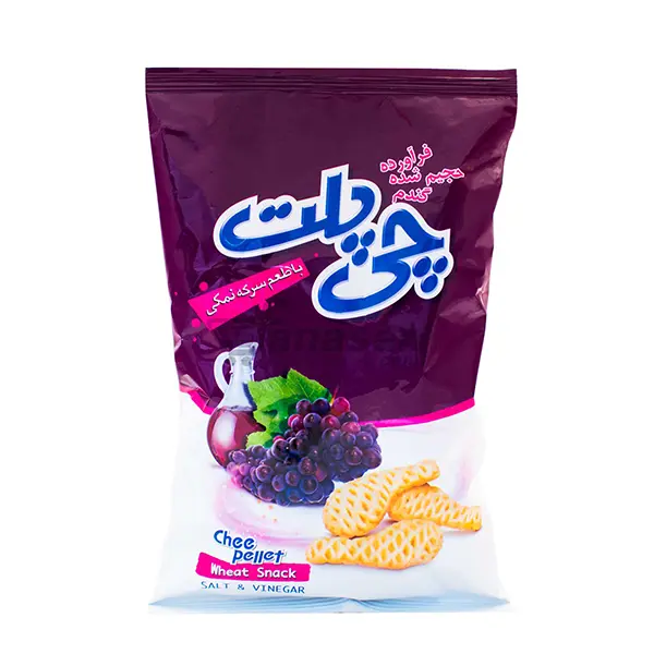 Snack soufflé à base de blé, aromatisé au sel et au vinaigre(chiplet) Chitoz 45g