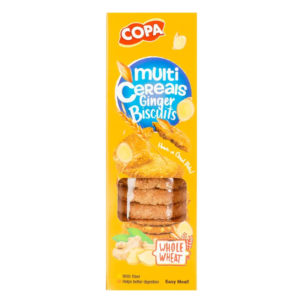 Copa Mehrkorn-Vollkornkekse mit Ingwergeschmack – 150g