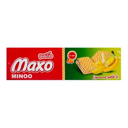 Maxso Mino Waffel mit Bananencremefüllung 93 g
