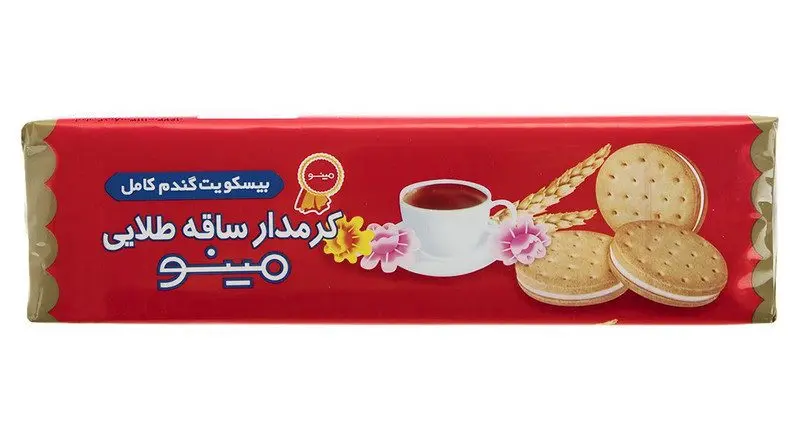 بیسکوییت گندم کرم‌دار مینو 192 گرم
