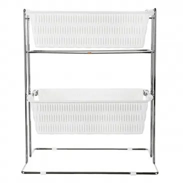 Panier rectangulaire à deux niveaux pour pommes de terre et oignons Limon
