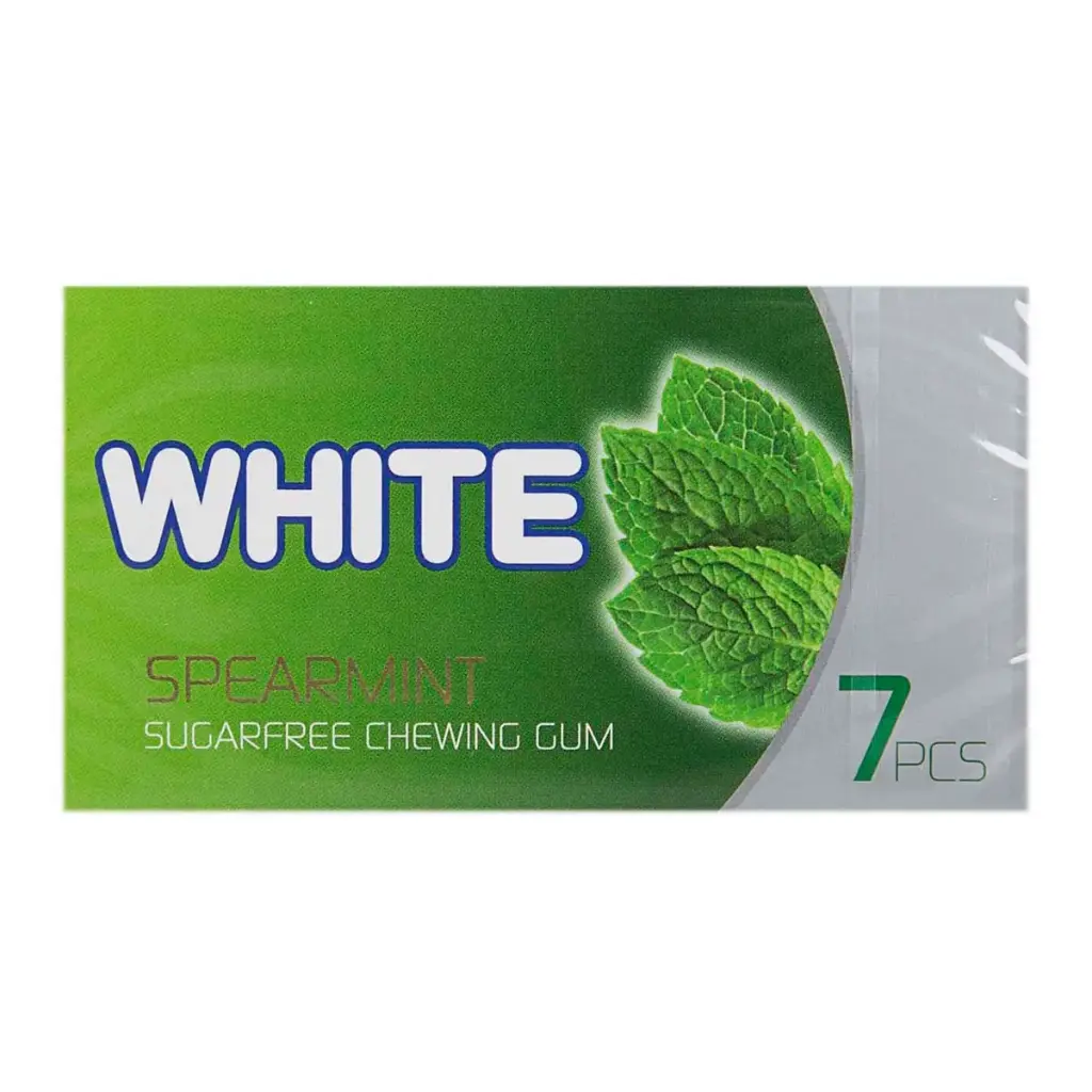 White Chewing Gum – Mint Flavor