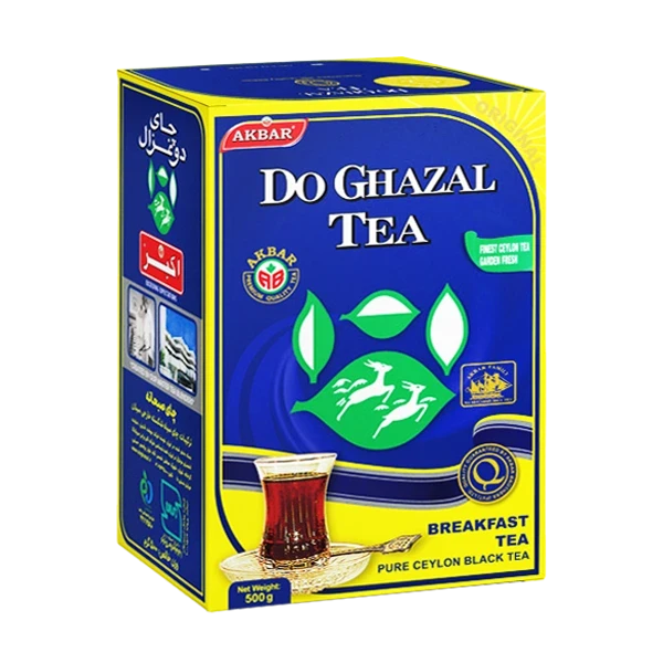 چای سیاه سیلان دو غزال 500 گرم 