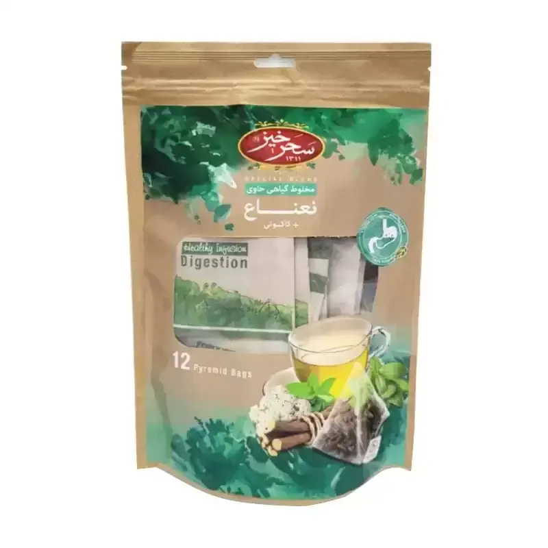چای گیاهی نعناع و کاکوتی سحرخیز ۱۲ عددی