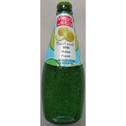 Boisson aux graines de basilic Megabiz, melon – 300ml
