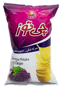 Cheetoz Salt & Vinegar Potato Chips – 40 Packs (65g Each) 