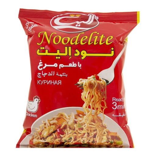 نودل الیت با طعم مرغ ۷۵ گرم (بسته ۵ عددی)