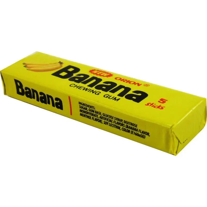 Chewing-gum à la banane Orion