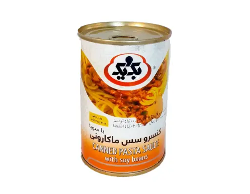 کنسرو سس ماکارونی با سویا ۴۱۵ گرمی یک و یک