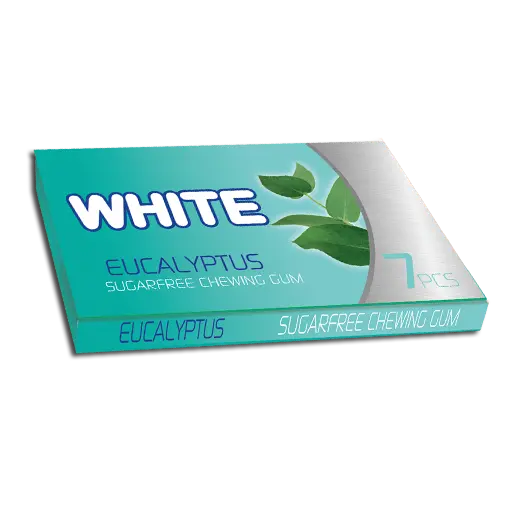 Chewing-gum White – goût eucalyptus