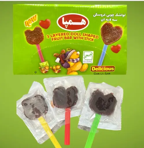 Cuir de fruit en bâtonnet à 3 couches Hampa